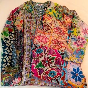 Johnny Was long sleeve blouse